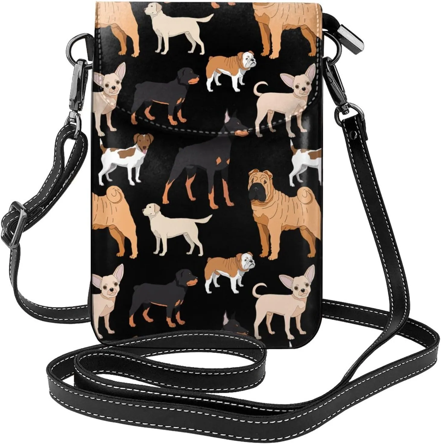 Small Crossbody Cell Phone Bags for Women Leather Purse Lightweight Wallet Shoulder Bag Travel Pouch with Strap