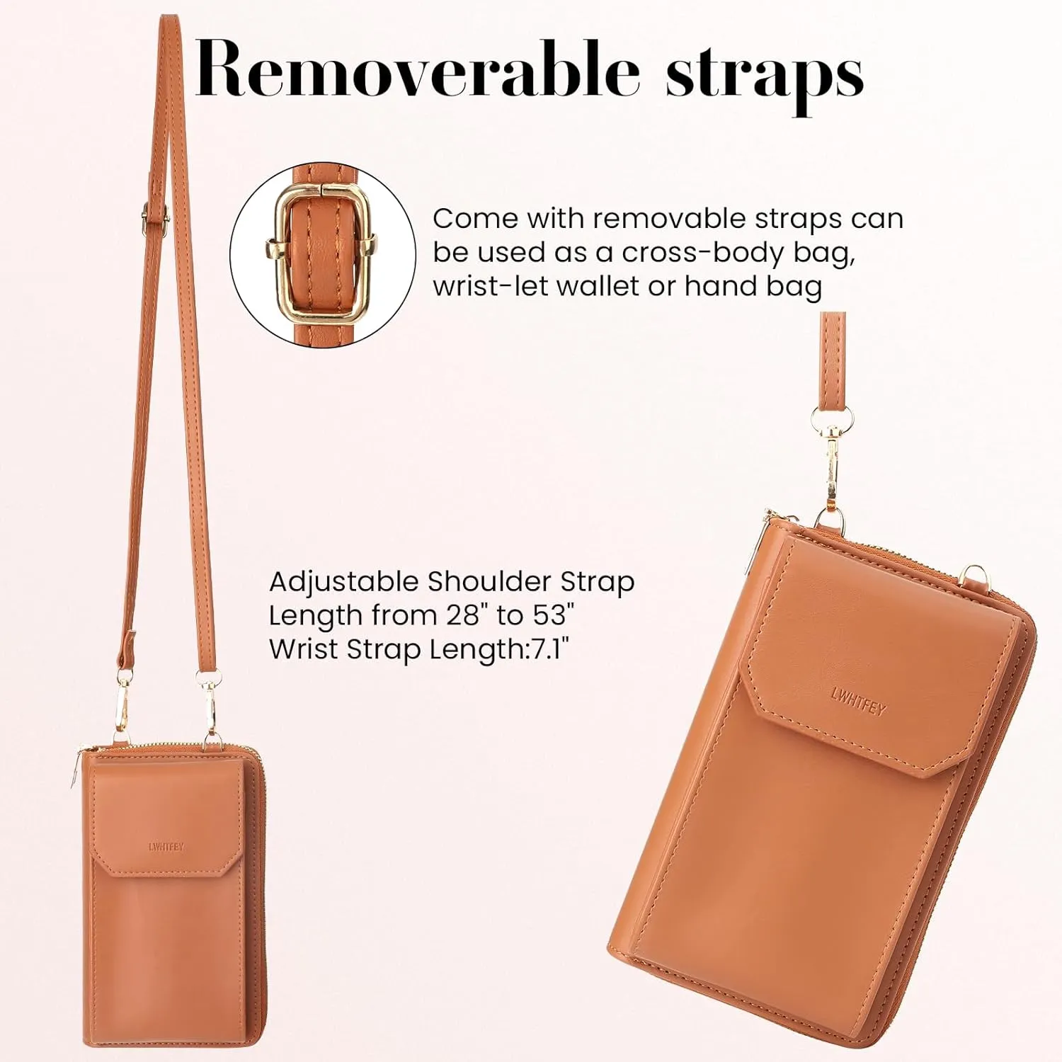 Small Crossbody Phone Bags for Women with Card Slots, Cellphone Purse Wallet for Travel Shopping