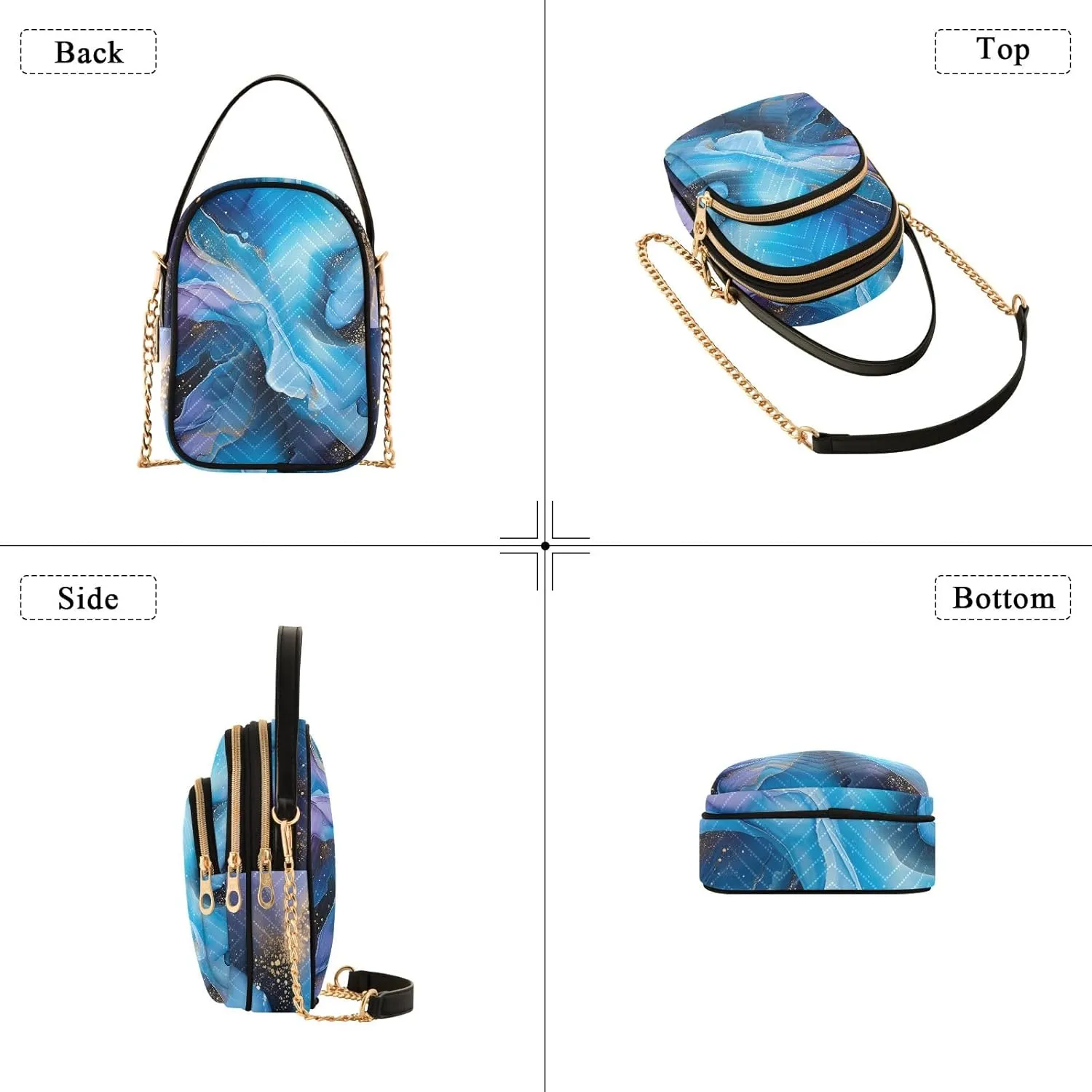 Small Handbag Crossbody Bag for Women Quilted Bags Shoulder Purse Phone Wallet Chain Bag