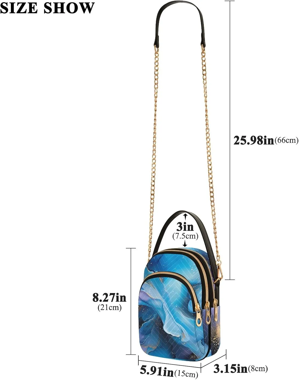Small Handbag Crossbody Bag for Women Quilted Bags Shoulder Purse Phone Wallet Chain Bag