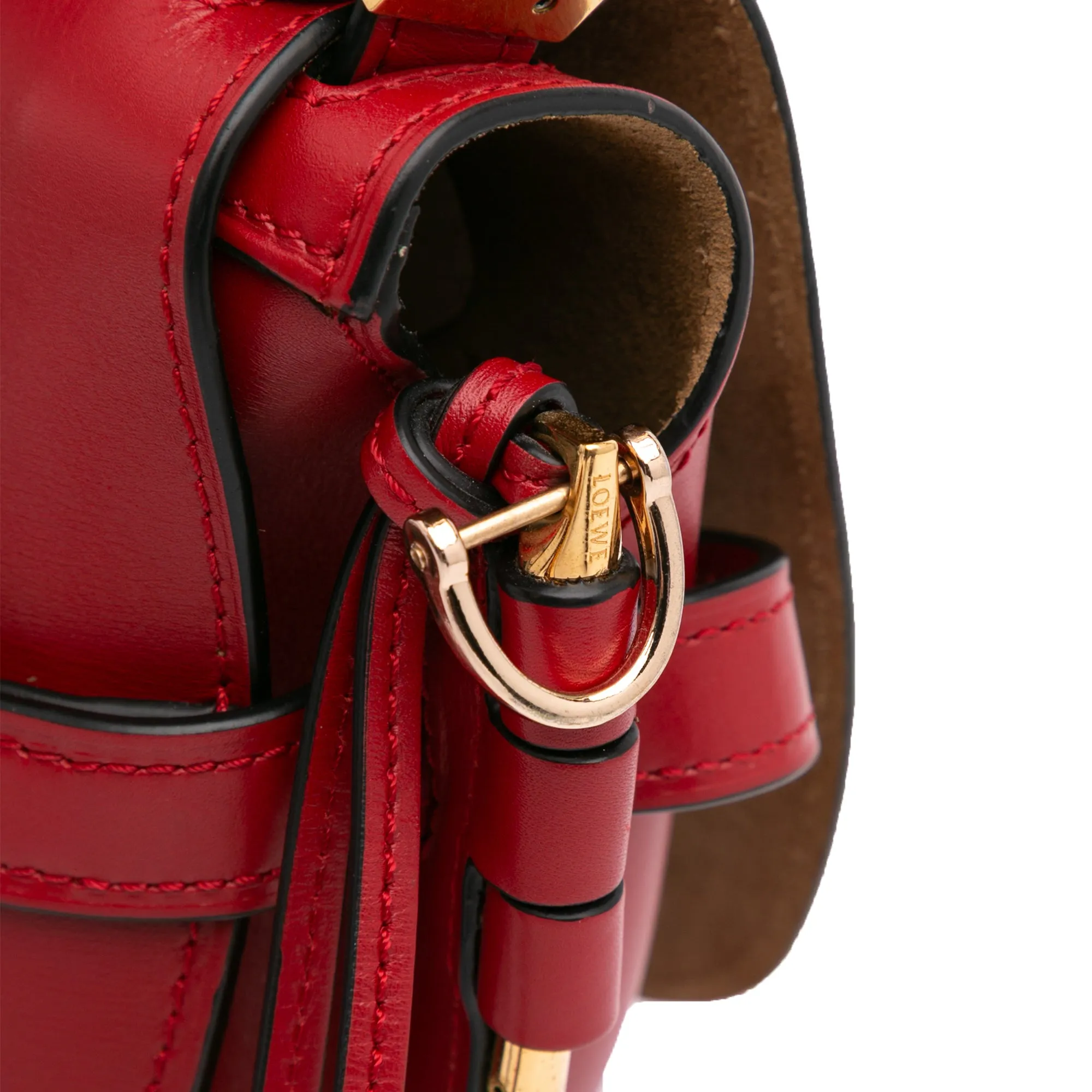 Small Leather Metal Gate Crossbody