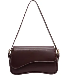 Small Shoulder Bag for Women Clutch Hobo Purse with Zipper Crossbody Purse Retro Vegan Leather Tote Handbag
