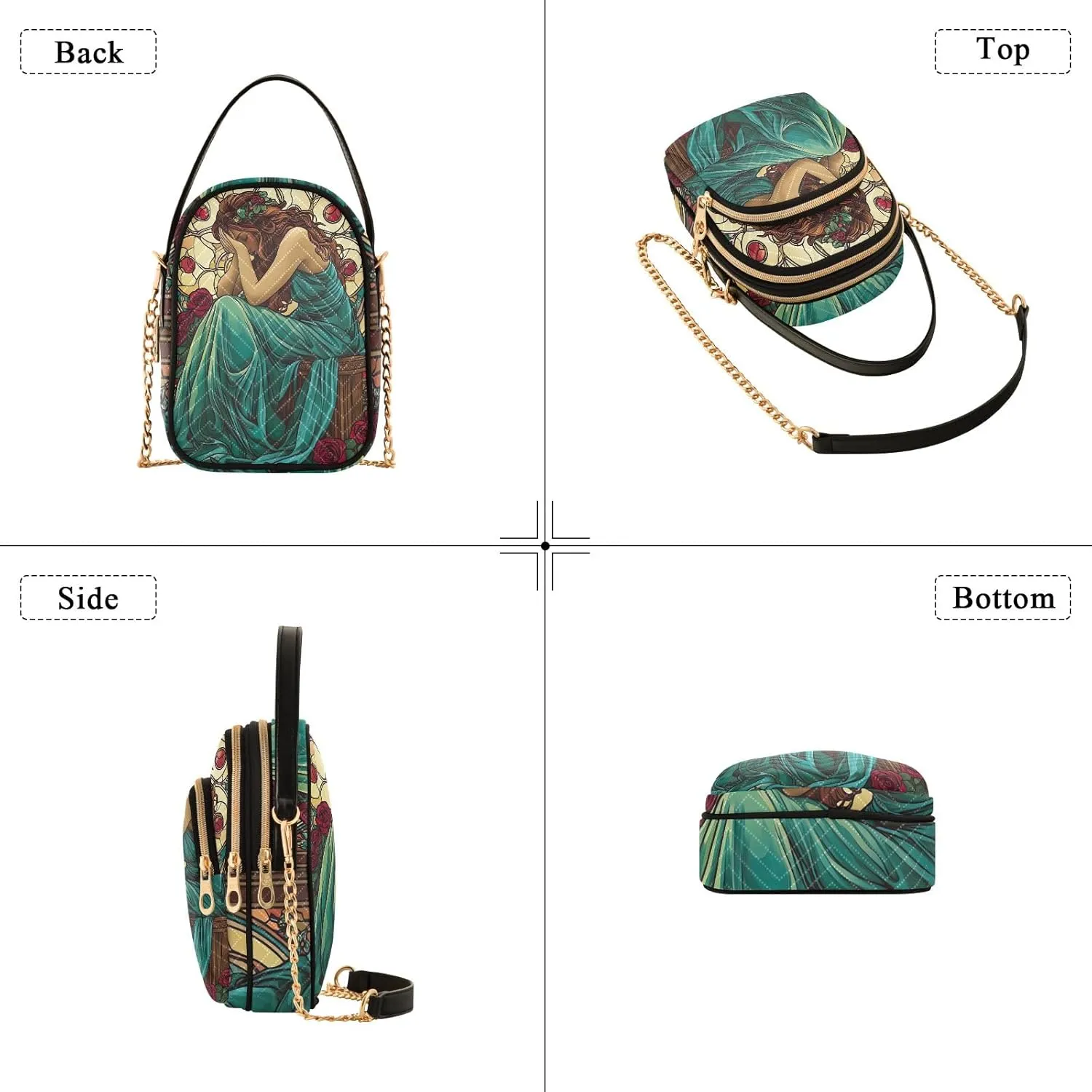 Small Shoulder Bags for Women Purse with Chain