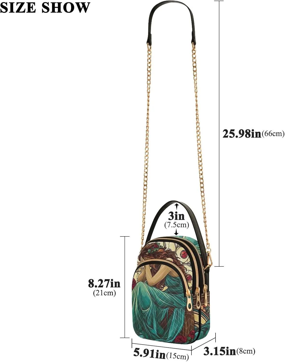 Small Shoulder Bags for Women Purse with Chain