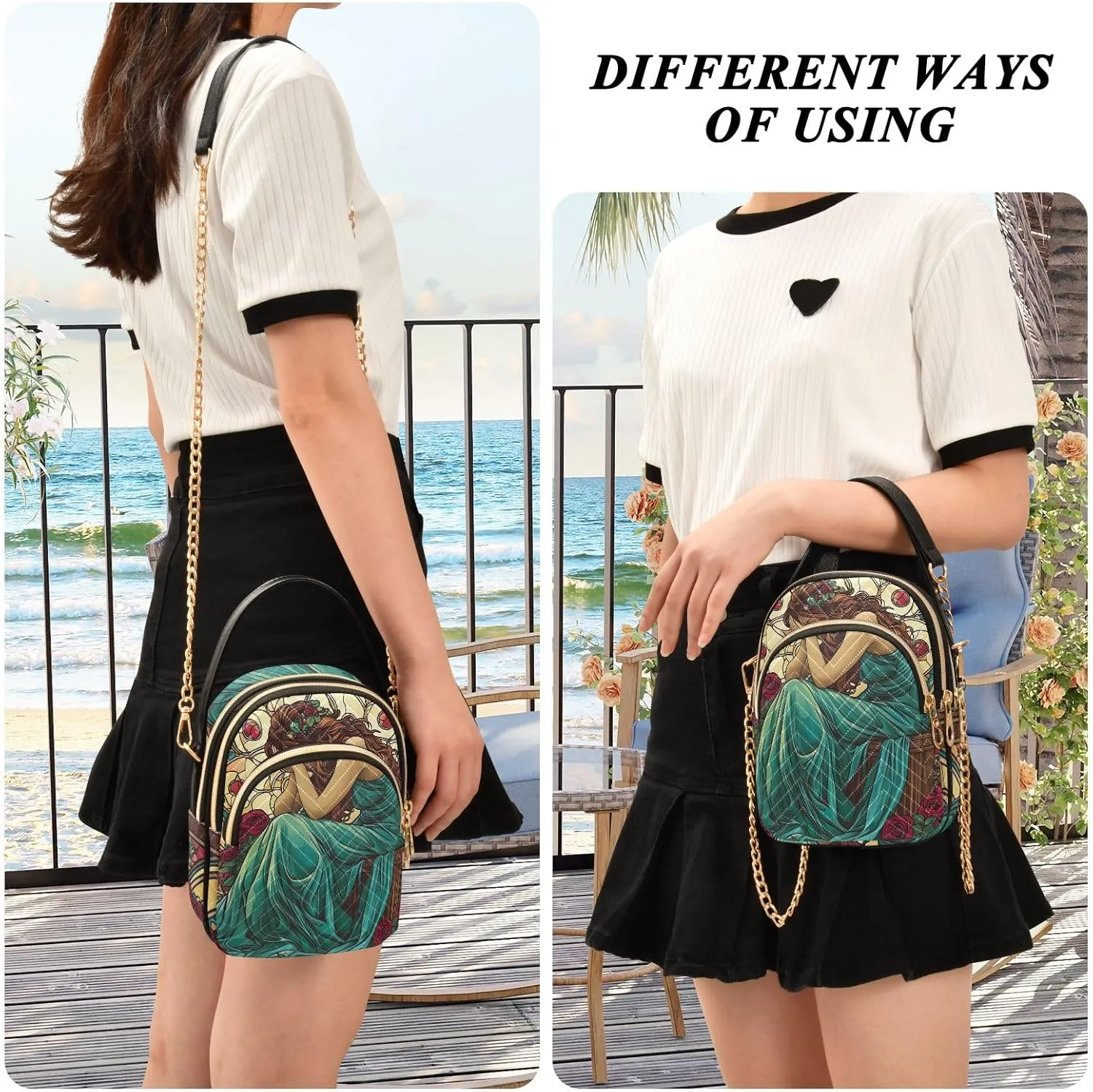 Small Shoulder Bags for Women Purse with Chain
