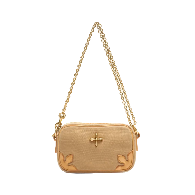 SMFK Compass Adventure Wheat Shoulder Bag With Chain