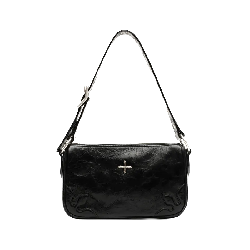 SMFK Compass Kitty Black Shoulder Bag