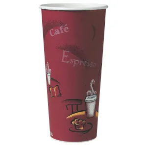 Solo 424SIN-0041 24 oz Bistro SSP Paper Hot Cup (Case of 500)