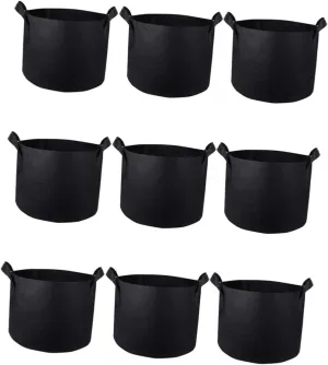 Sosoport 3sets Nonwoven Pe Grow Bags Planting Bag Set Seedling Grow Bags Plant Bag Non-Woven Flower Pot Planting Bag Handle for Garden Vegetable Planting Container 3pcs*3