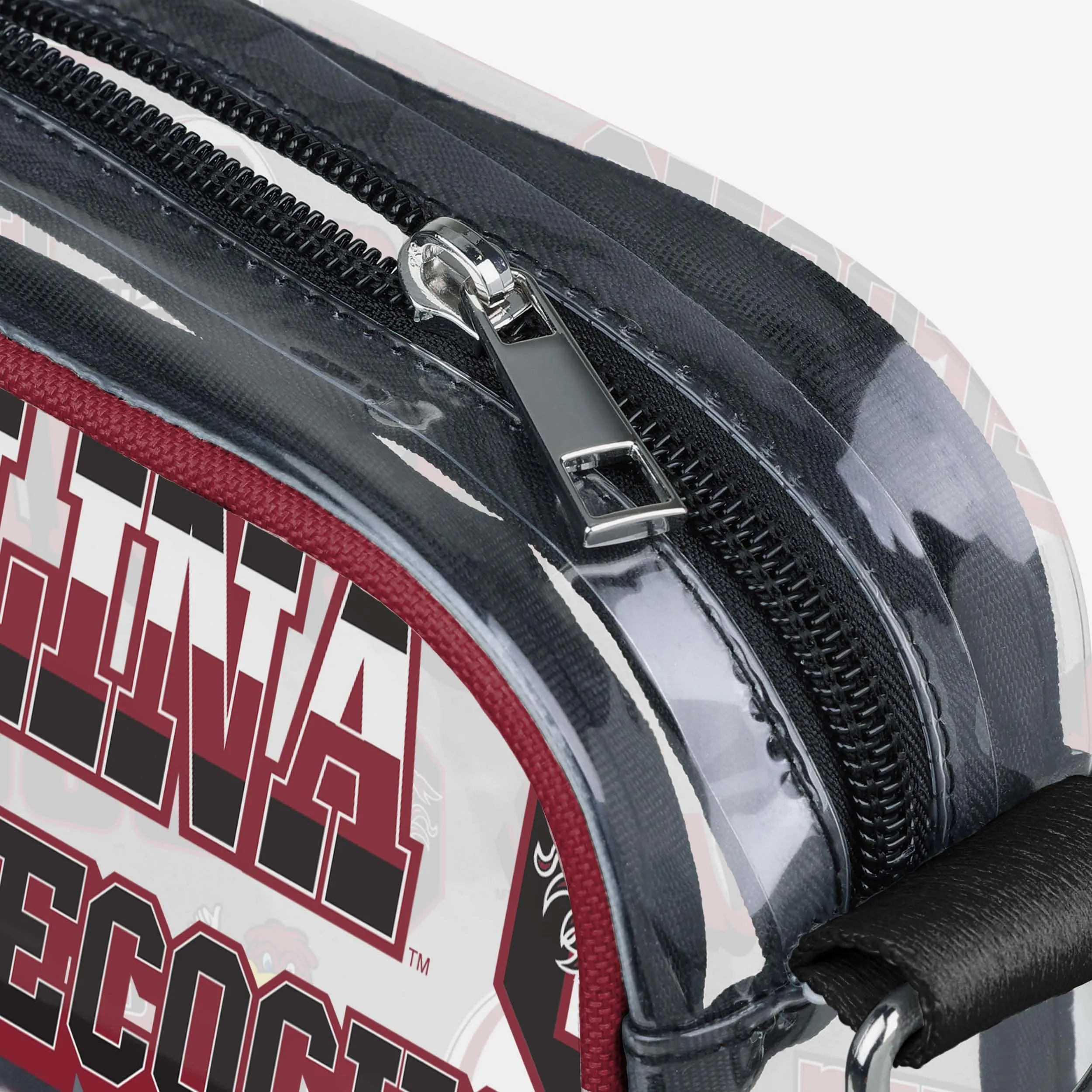 South Carolina Gamecocks Repeat Retro Print Clear Crossbody Bag
