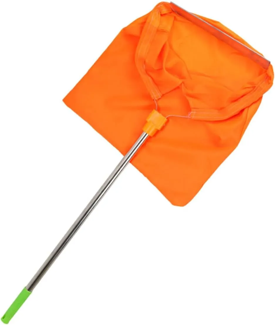 Stainless Steel Litter Grabber Sanitation Tool Portable Outdoor Trash Dustpan Bag for Garden Home Office School Car Yard Random
