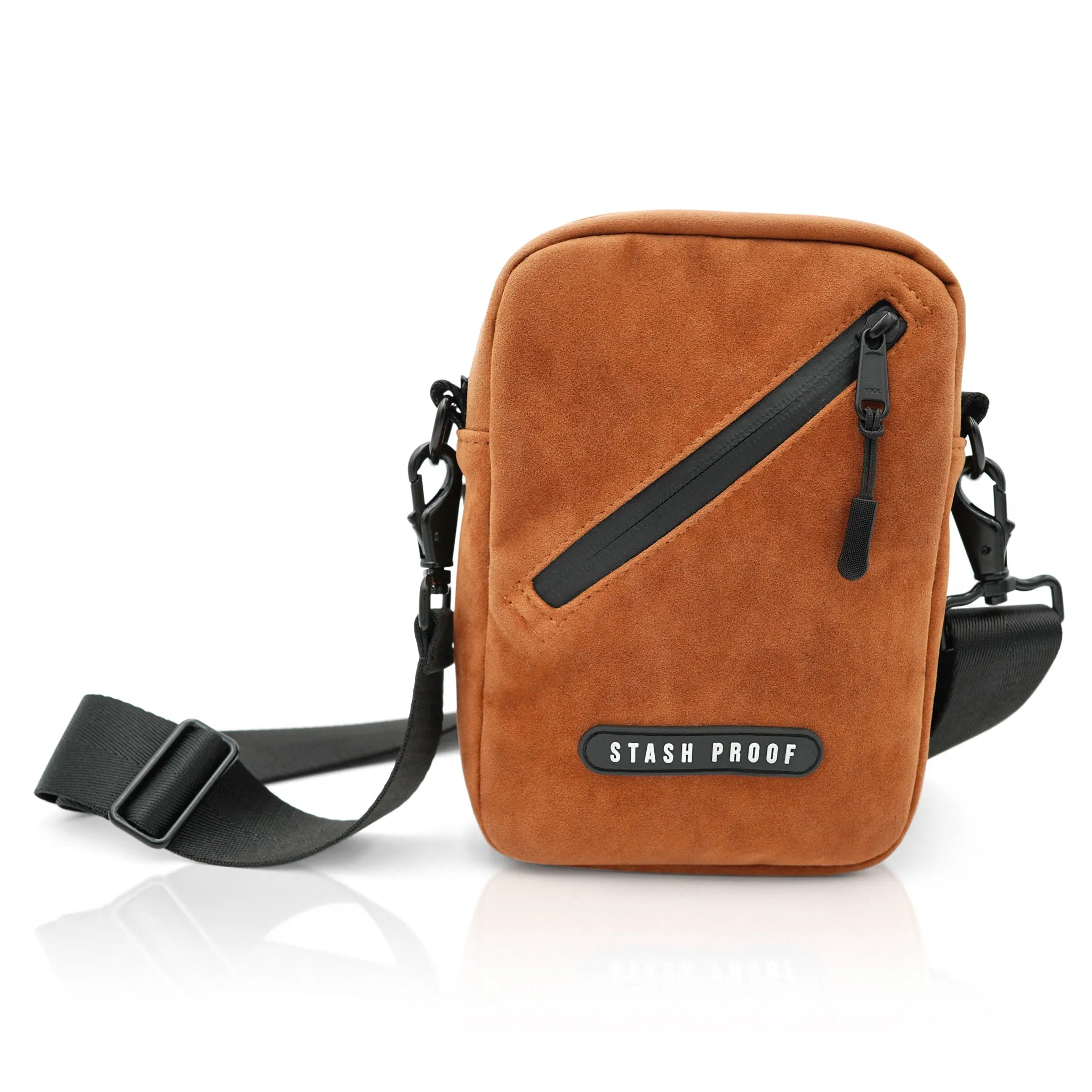 Stash Bags in Suede Brown
