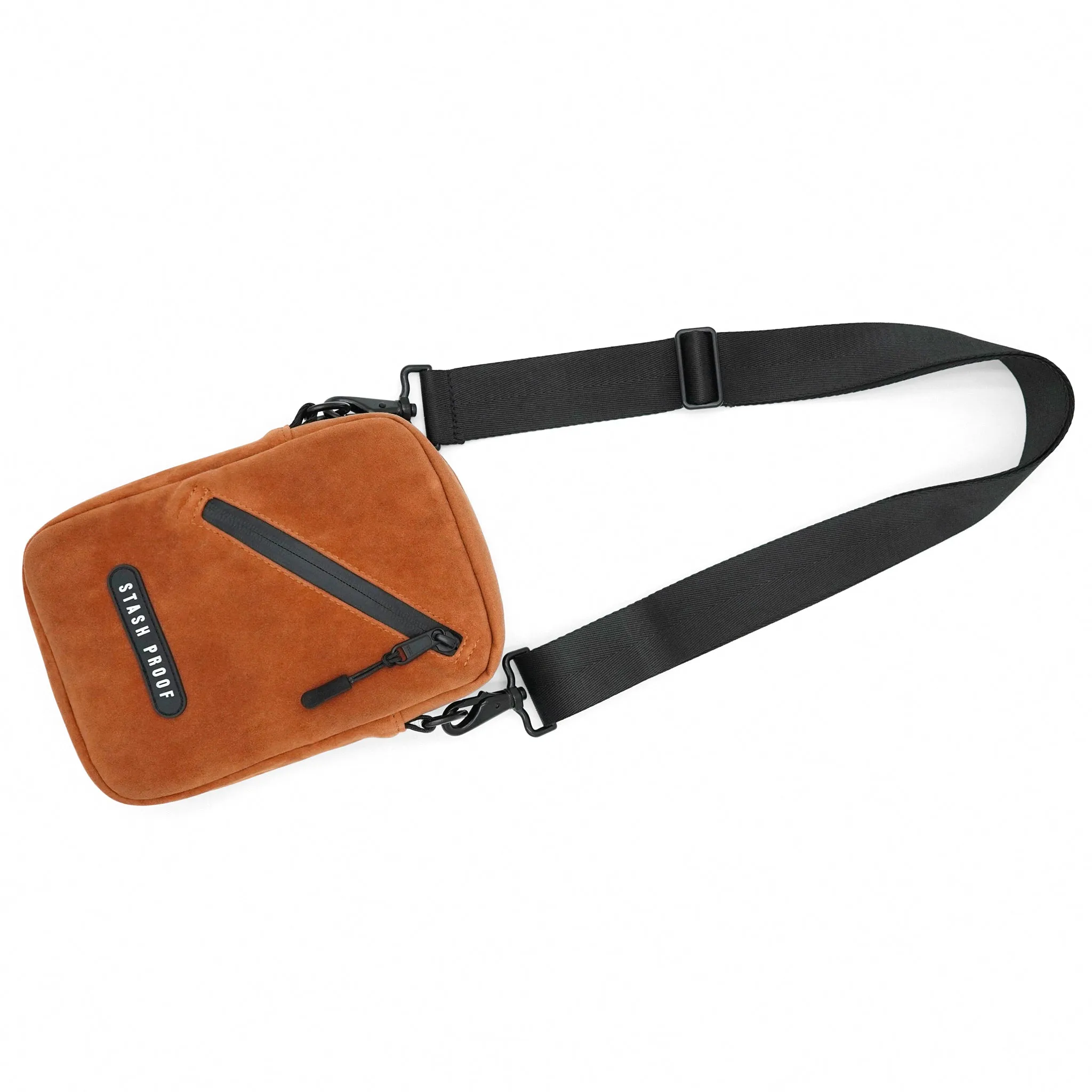 Stash Bags in Suede Brown
