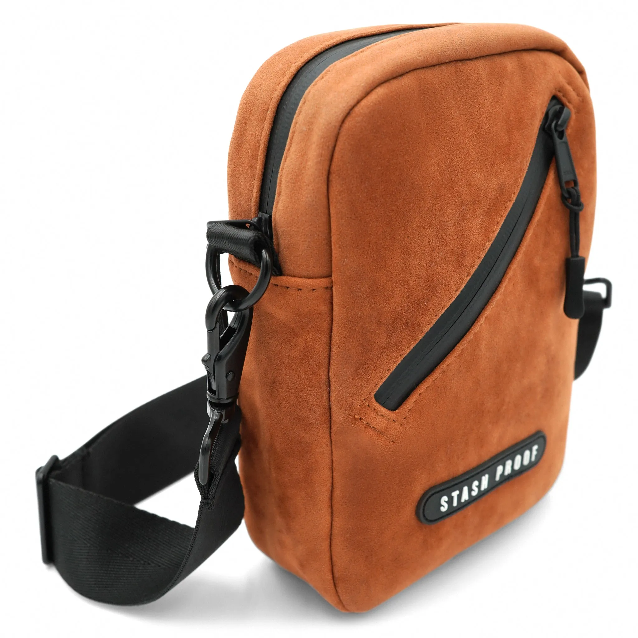 Stash Bags in Suede Brown