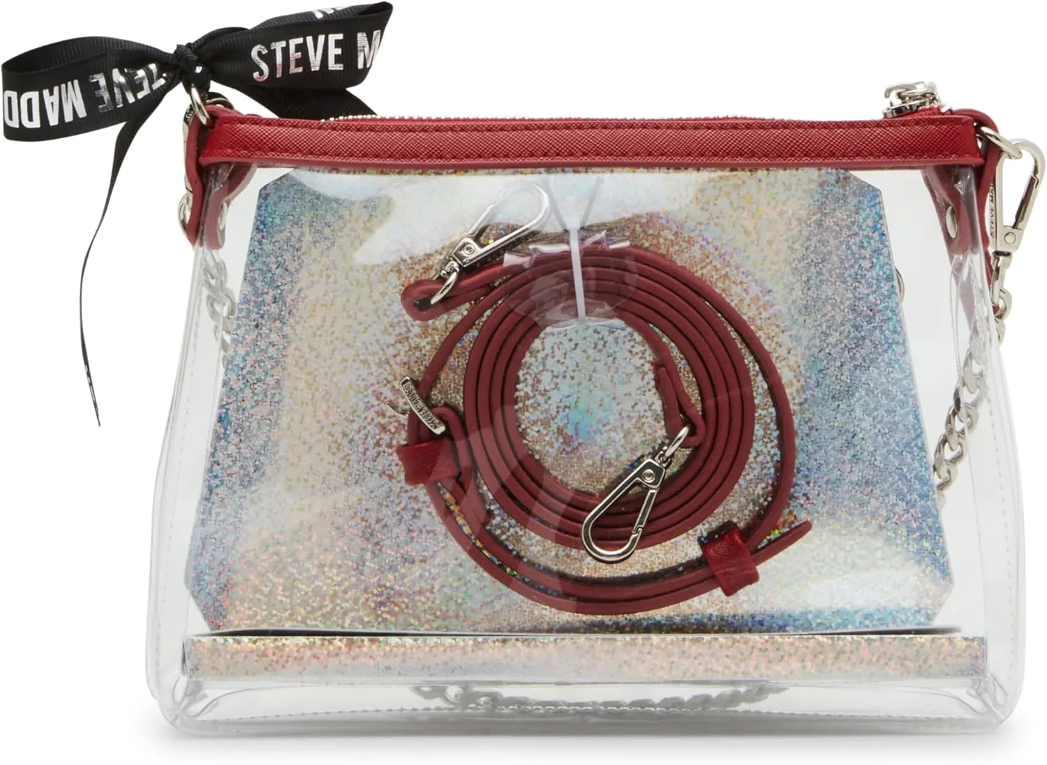 Steve Madden Dominic Clear Pouch with Card Case Gift Set