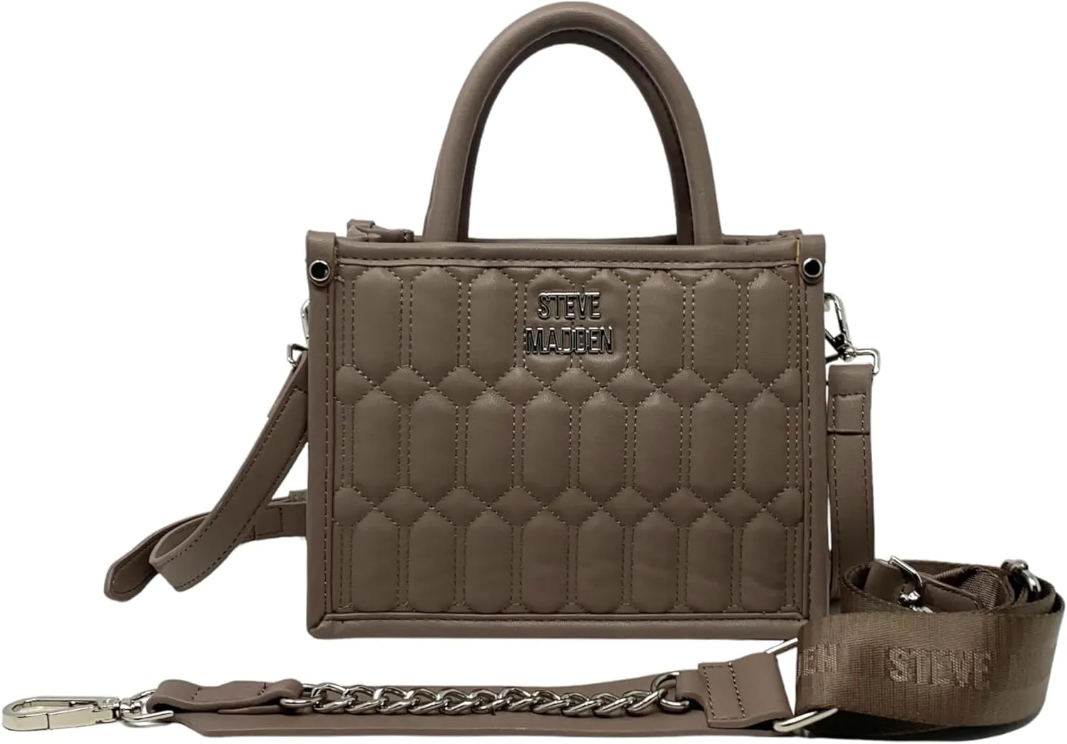 Steve Madden Womens Bniko Handbag (Mushroom)