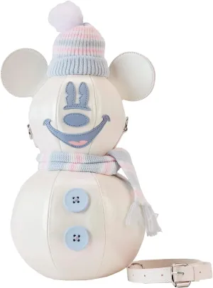 STITCH SHOPPE DISNEY MICKEY SNOWMAN FIGURAL CROSSBODY