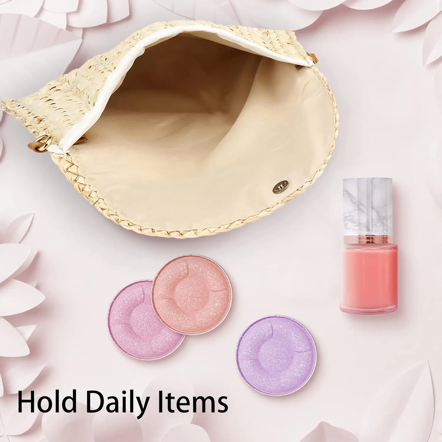 Straw Clutch Purses for Women Woven Straw Crossbody Bags Women's Crossbody Handbags Retro Shoulder Bag Beach Bags