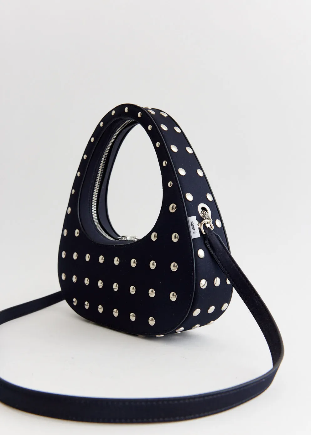 Studded Crossbody Baguette Swipe Bag