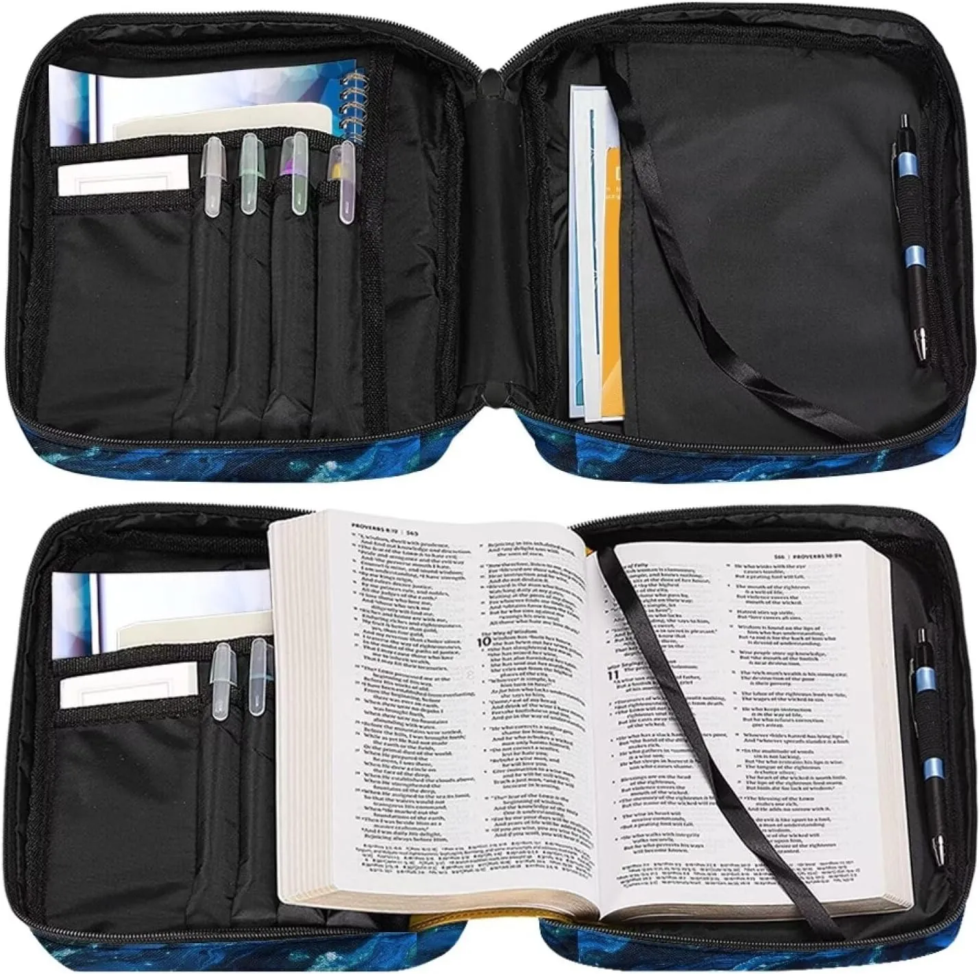 Stylish Bible Cover for Women Men Cute Bible Cover Case with Handles,Bible Tote Bag for Teen Boys & Girls