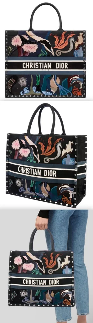 Suede Earth Book Tote