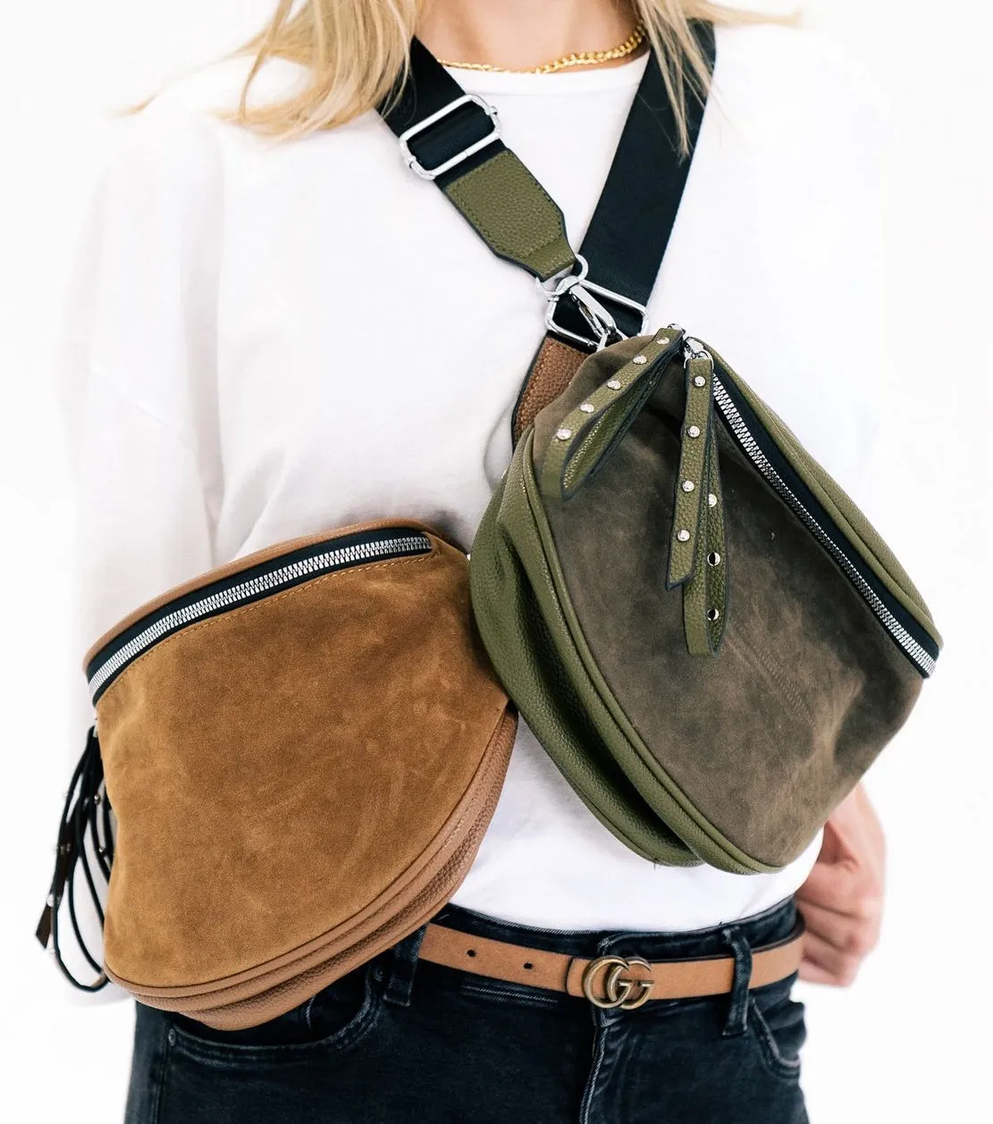 Suede Shoulder Bag