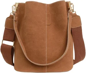 Suede Tote Bag for Women Crossbody Bag Top Handle Bag Shoulder Bag Ladies Tote Bags with Shoulder Strap Travel Work