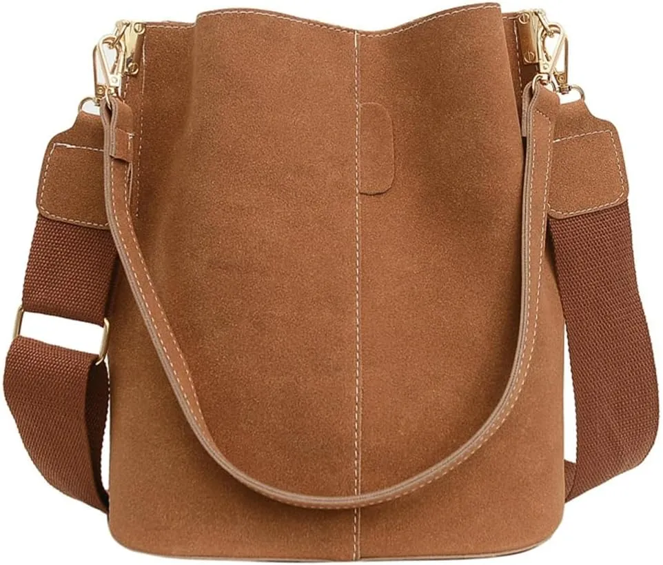 Suede Tote Bag for Women Crossbody Bag Top Handle Bag Shoulder Bag Ladies Tote Bags with Shoulder Strap Travel Work