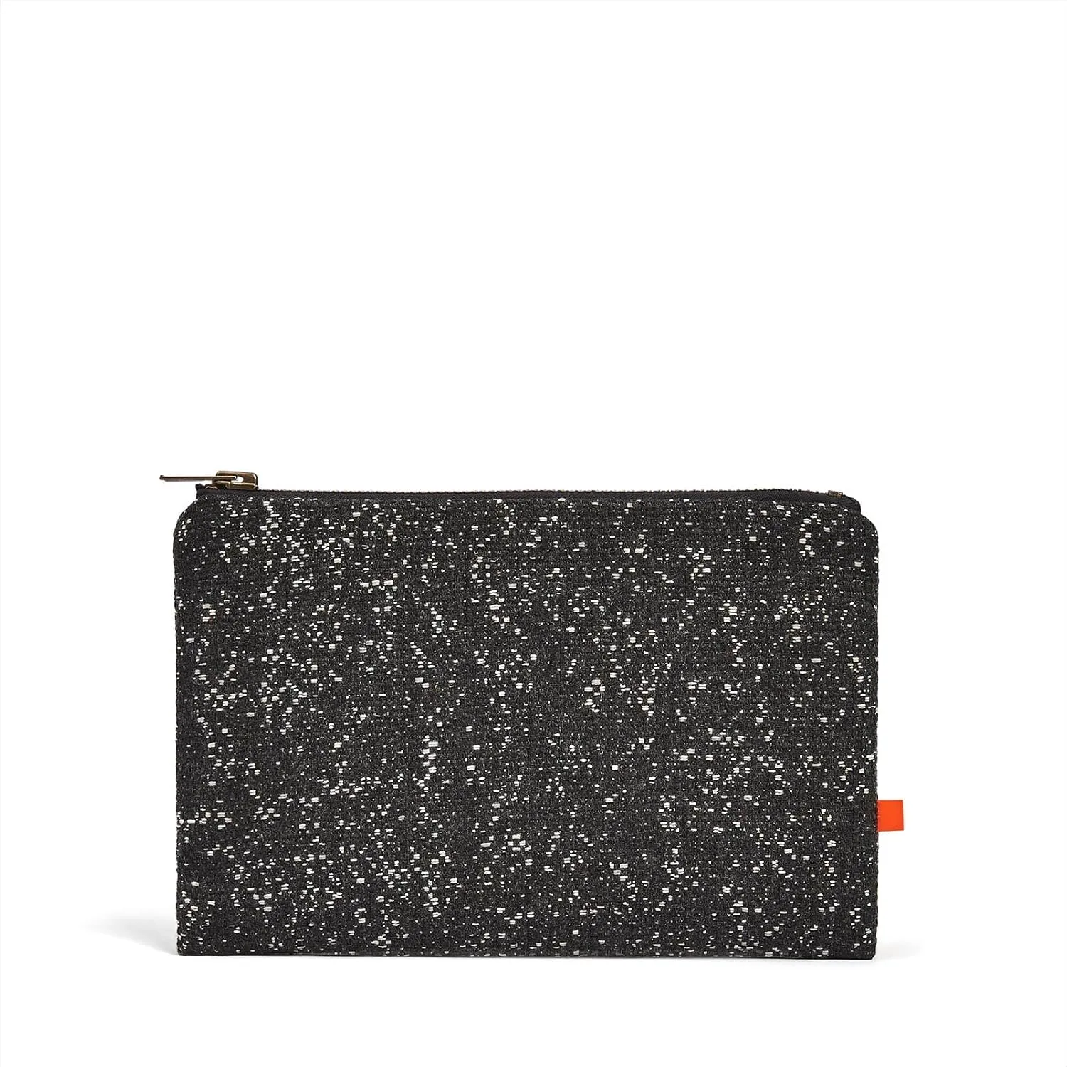 Sunbrella Lille Zip Pouch | Water-Resistant Purse Organizer for Phone, Keys & Wallet | Recycled & Stylish Cosmetic Tote & Toiletry Bag | Stain-Resistant | Raven/Black