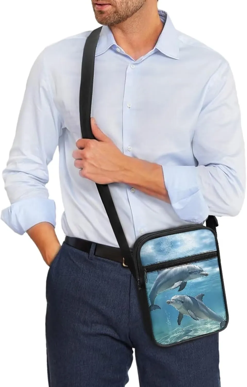 Suobstales Crossbody Bag Sling Purse for Women Men Mini Shoulder Bag Messenger Bag Fanny Back Pack Travel Passport Wallet Bag