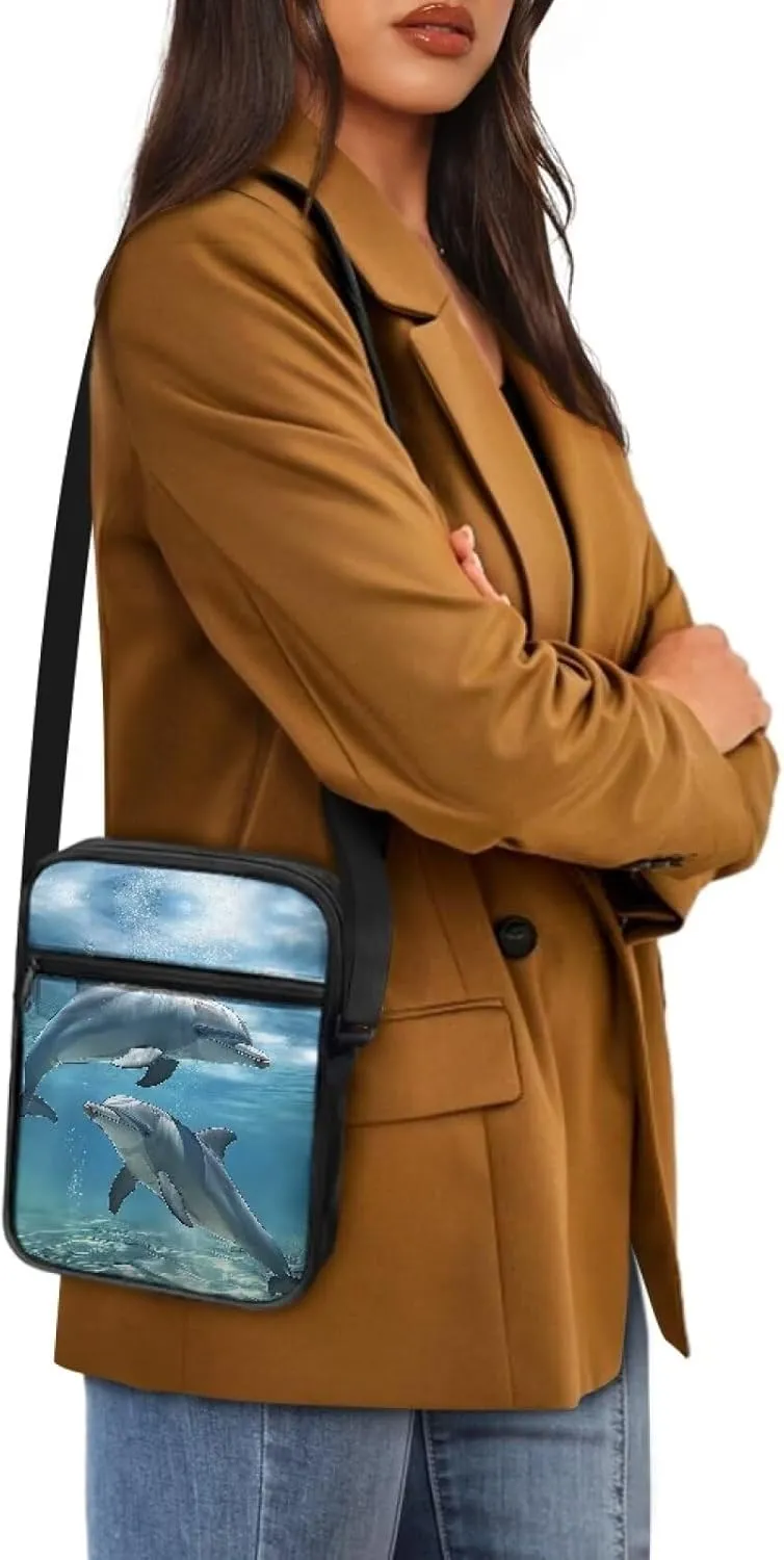 Suobstales Crossbody Bag Sling Purse for Women Men Mini Shoulder Bag Messenger Bag Fanny Back Pack Travel Passport Wallet Bag