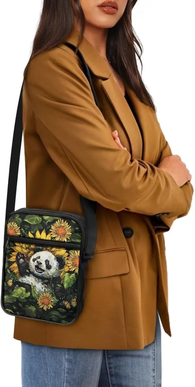 Suobstales Crossbody Bag Sling Purse for Women Men Mini Shoulder Bag Messenger Bag Fanny Back Pack Travel Passport Wallet Bag