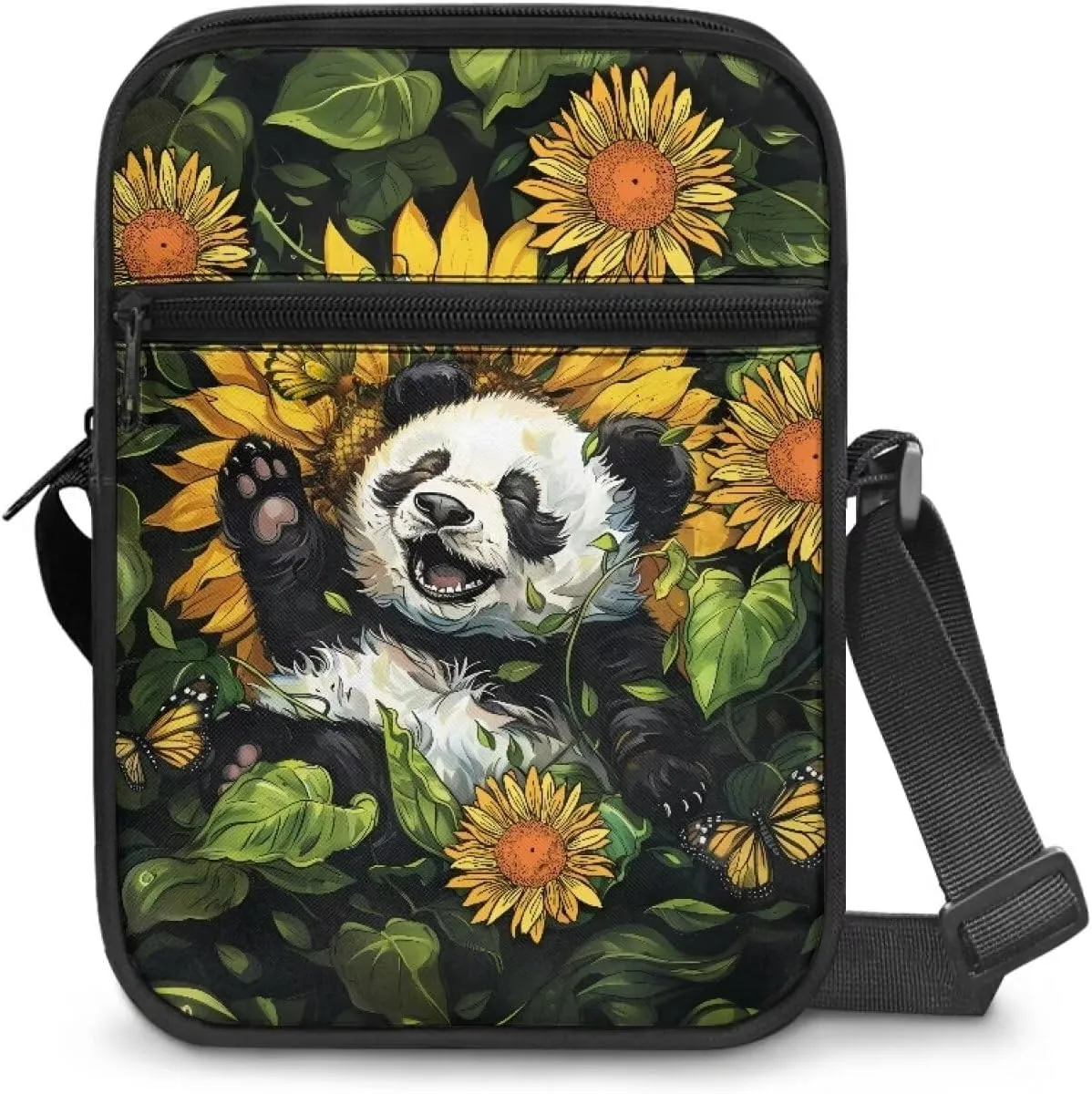 Suobstales Crossbody Bag Sling Purse for Women Men Mini Shoulder Bag Messenger Bag Fanny Back Pack Travel Passport Wallet Bag