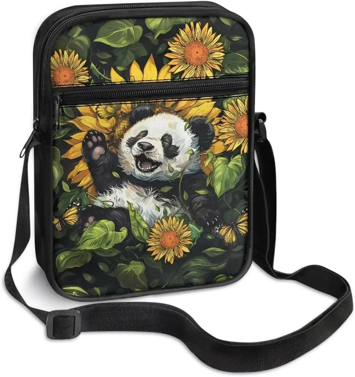 Suobstales Crossbody Bag Sling Purse for Women Men Mini Shoulder Bag Messenger Bag Fanny Back Pack Travel Passport Wallet Bag
