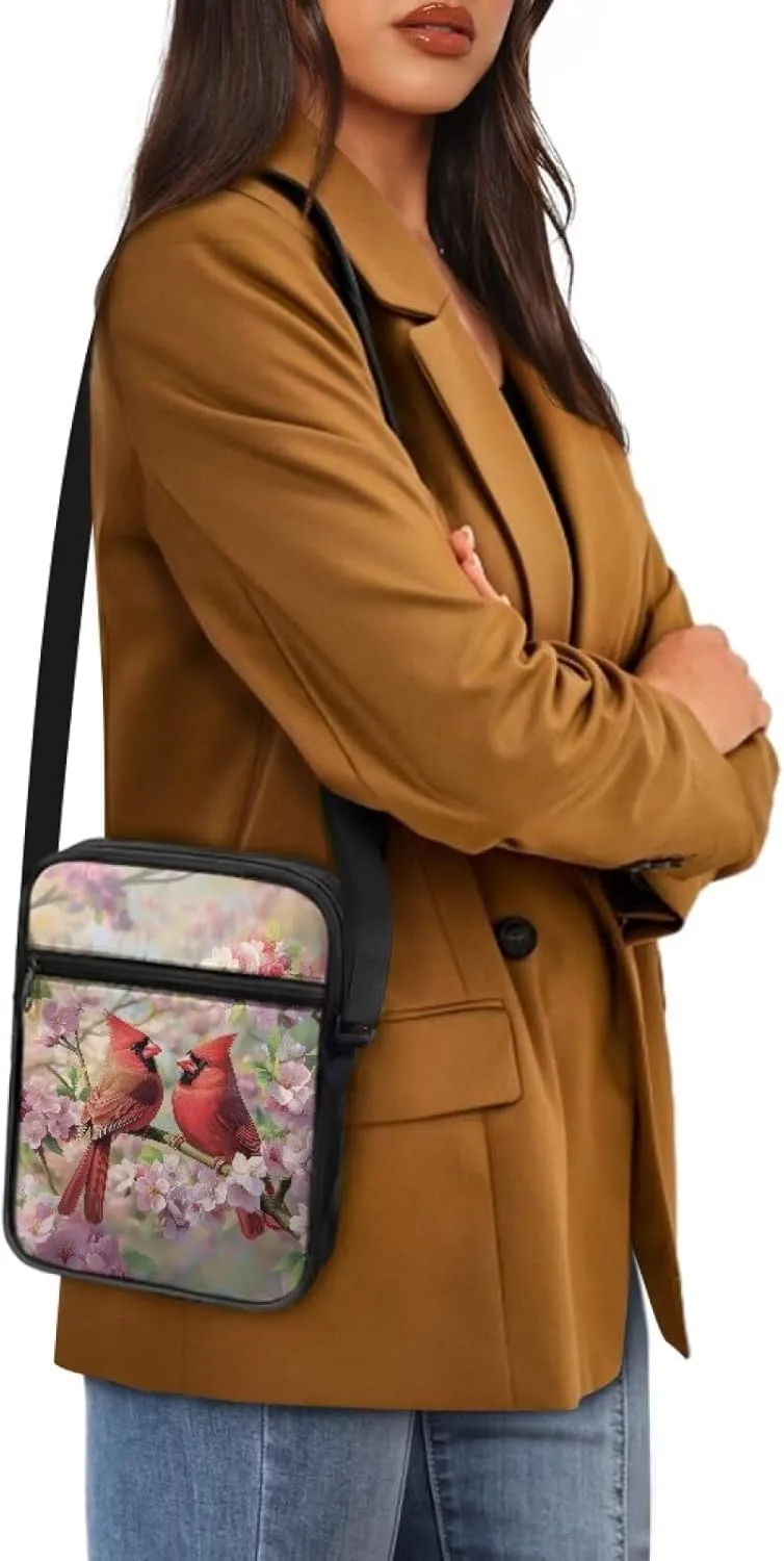 Suobstales Shoulder Bag Crossbody Bag for Women Men Small Messenger Bag Casual Handbag with Adjustable Strap for Work Cycling