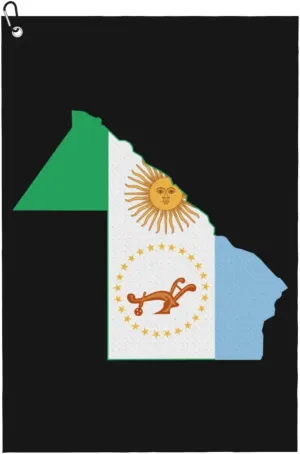 SVG Flag Map of Chaco Golf Towel 16 x 24 Inch Golf Towels for Golf Bags Polyester Golf Towel with Carabiner Clip Men and Women Golf Accessories