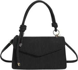 SweatyRocks Women's Tote Handbag Small Textured Knot Strap Crossbody Purse