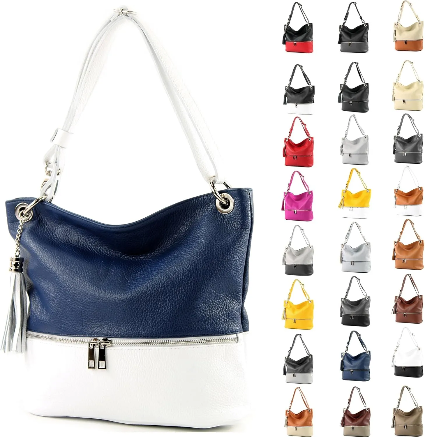 T143 - Italian leather shoulder bag cross body bag