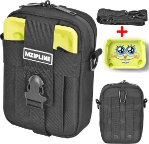 Tactical Package-Smell Proof-Bag Crossbody Sling Shoulder Bags with Carbon Lining for Man (Black S)