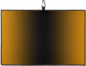 Teamery Golf Towel for Golf Bags, Modern Artistic Concise Style Gradual Orange Black Golf Accessories for Men, Cooling Towels with Carabiner Clip, 24x16in Waffle Microfiber Yoga Towel for Gym