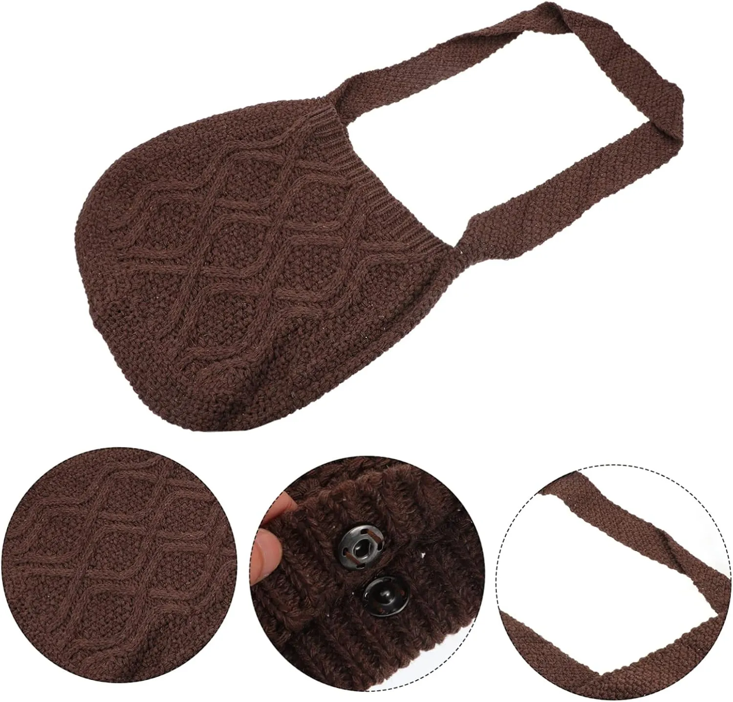 TENDYCOCO Woven Messenger Bag Purse Storage Bag Puffer Crossbody Bags for Women Womens Shoulder Purse Casual