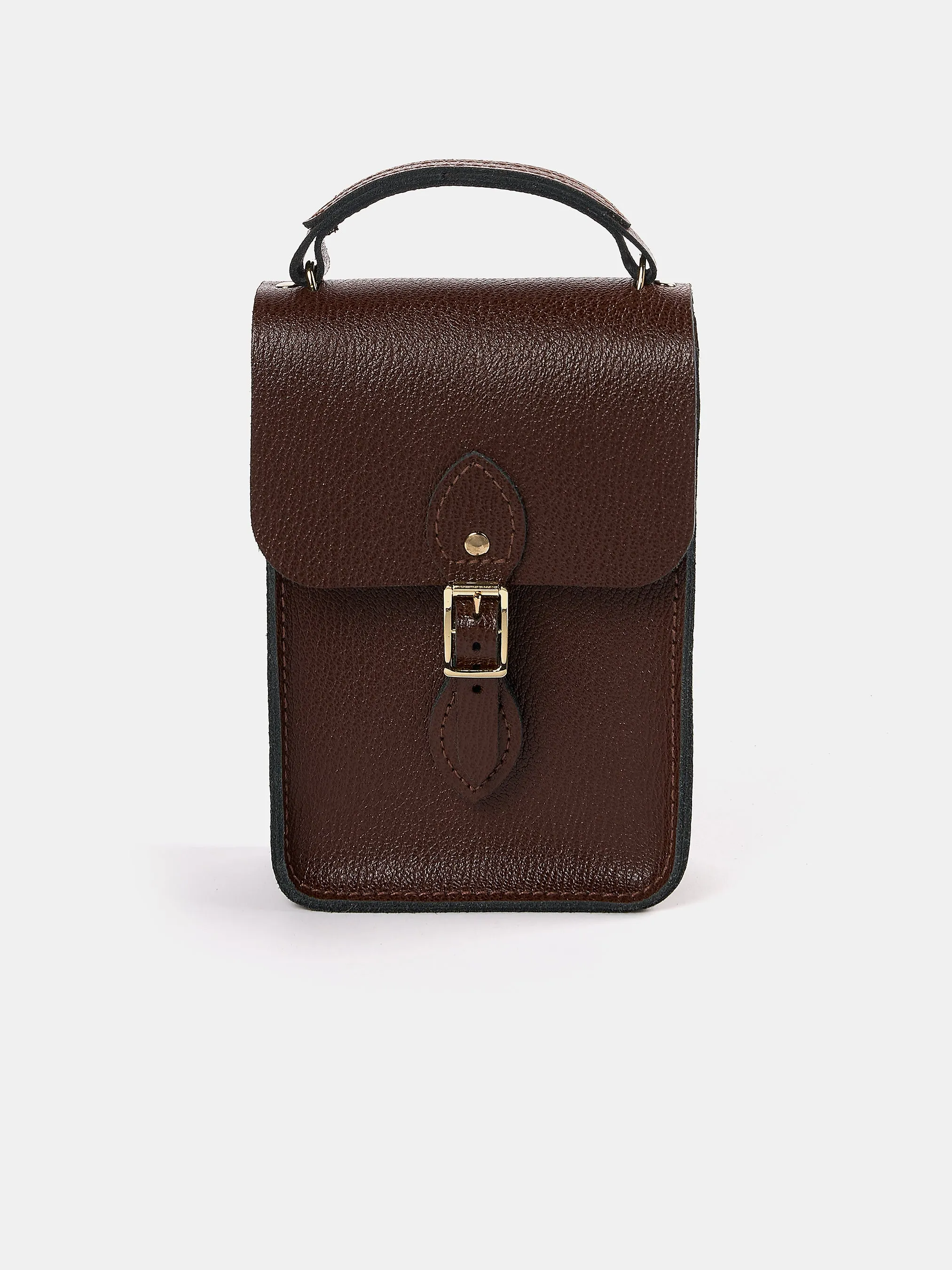 The Mini Binocular Bag - Walnut Goat Grain