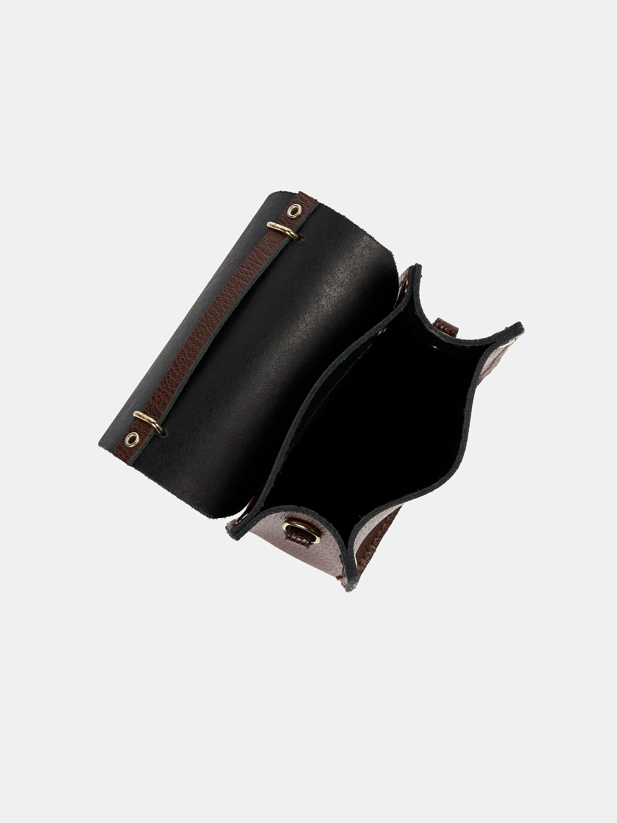 The Mini Binocular Bag - Walnut Goat Grain