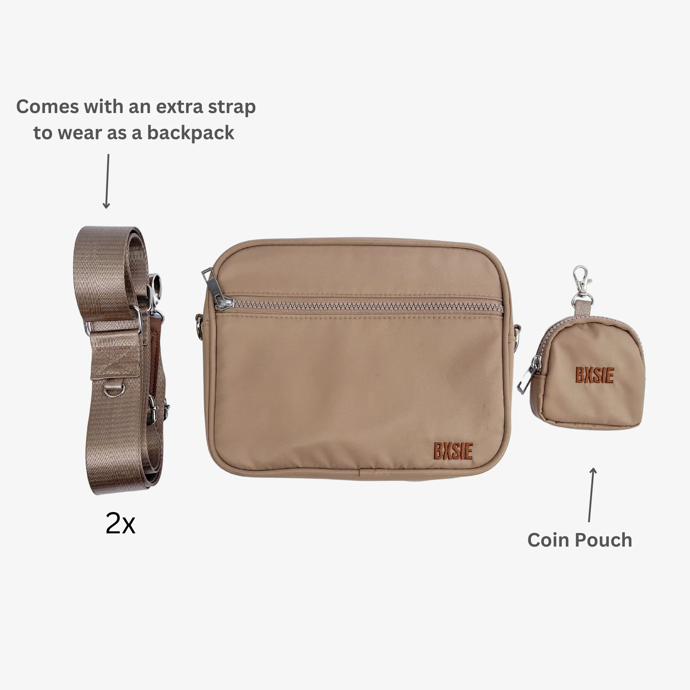 THE NOMADIC CROSSBODY IN SAND