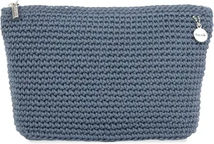 The Sak Essential Medium Pouch in Hand-Crochet, Travel Bag with Zipper Closure