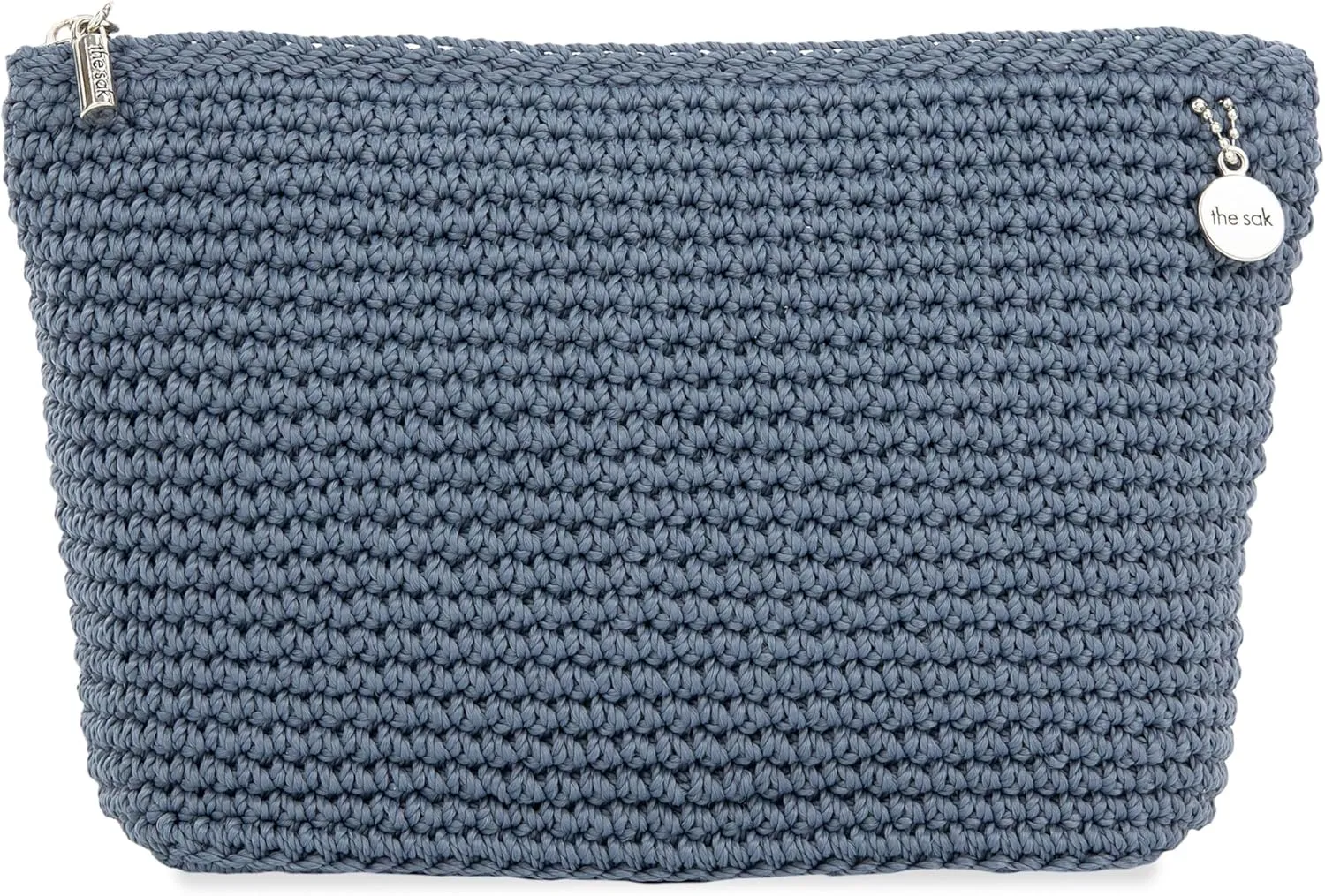 The Sak Essential Medium Pouch in Hand-Crochet, Travel Bag with Zipper Closure