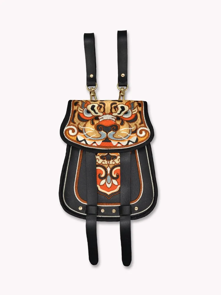 Tiger Head Waist Bag for Men and Women