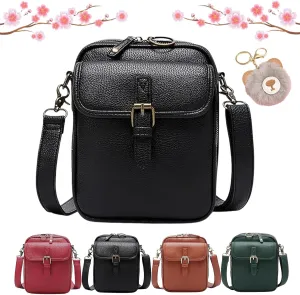 Tojoyride Crossbody Bag, Urvashi Crossbody Bag, Vintage Anti Theft Leather Shoulder Bag with 10 Card Slots