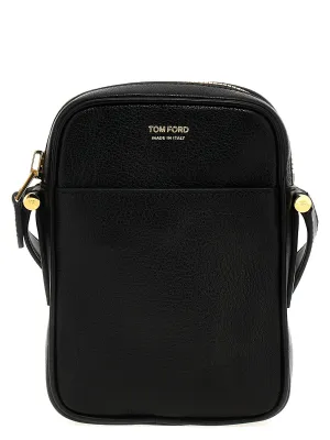 Tom Ford Logo Leather Shoulder Strap