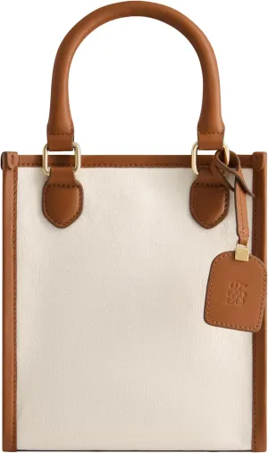 Tommy Bahama Women's Tote Bag, North South Travel Purse Handbag with Adjustable Shoulder Strap and Leather Trim